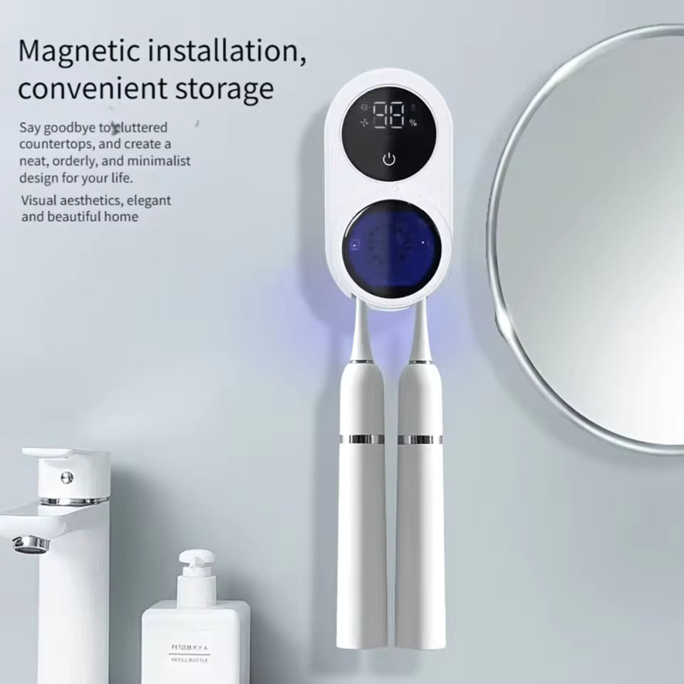 TOOTH BRUSH SANITIZER - حامل ومعقّم ذكي لفرش ألاسنان